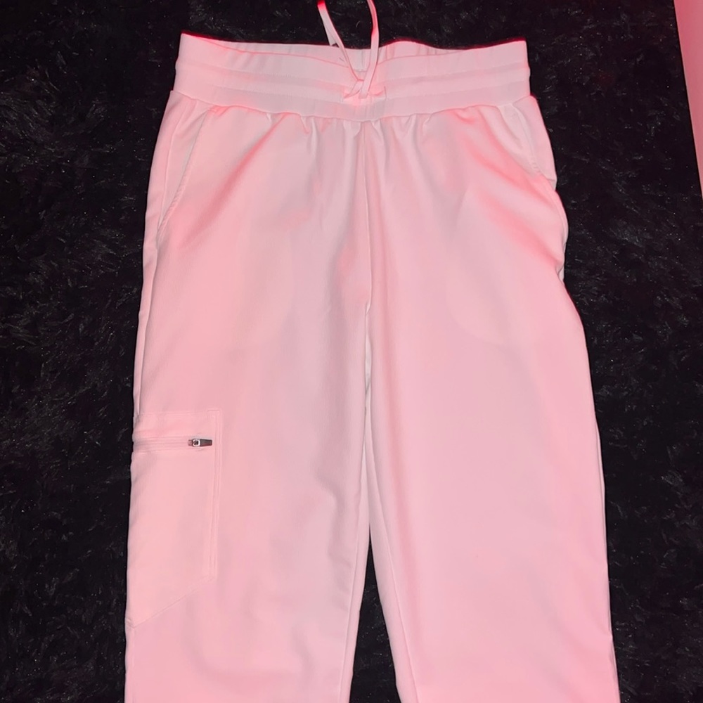 White joggers size medium